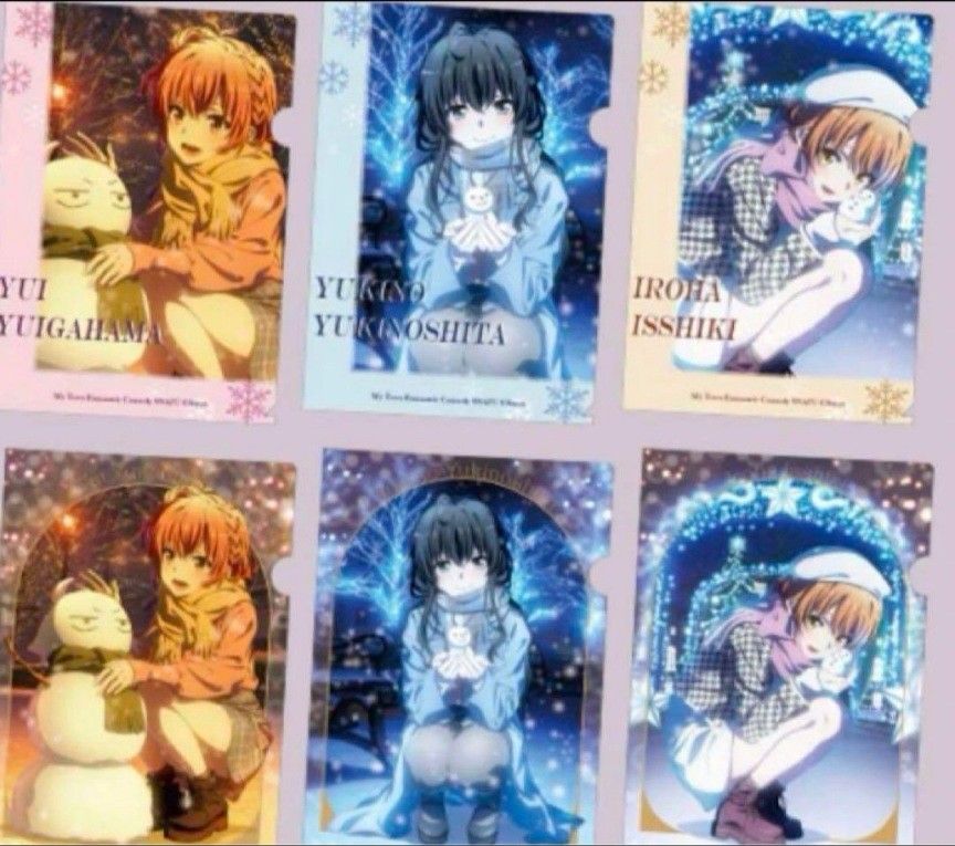 俺ガイル C105 アトレ クリアファイルコンプセット 雪ノ下雪乃 由比ヶ