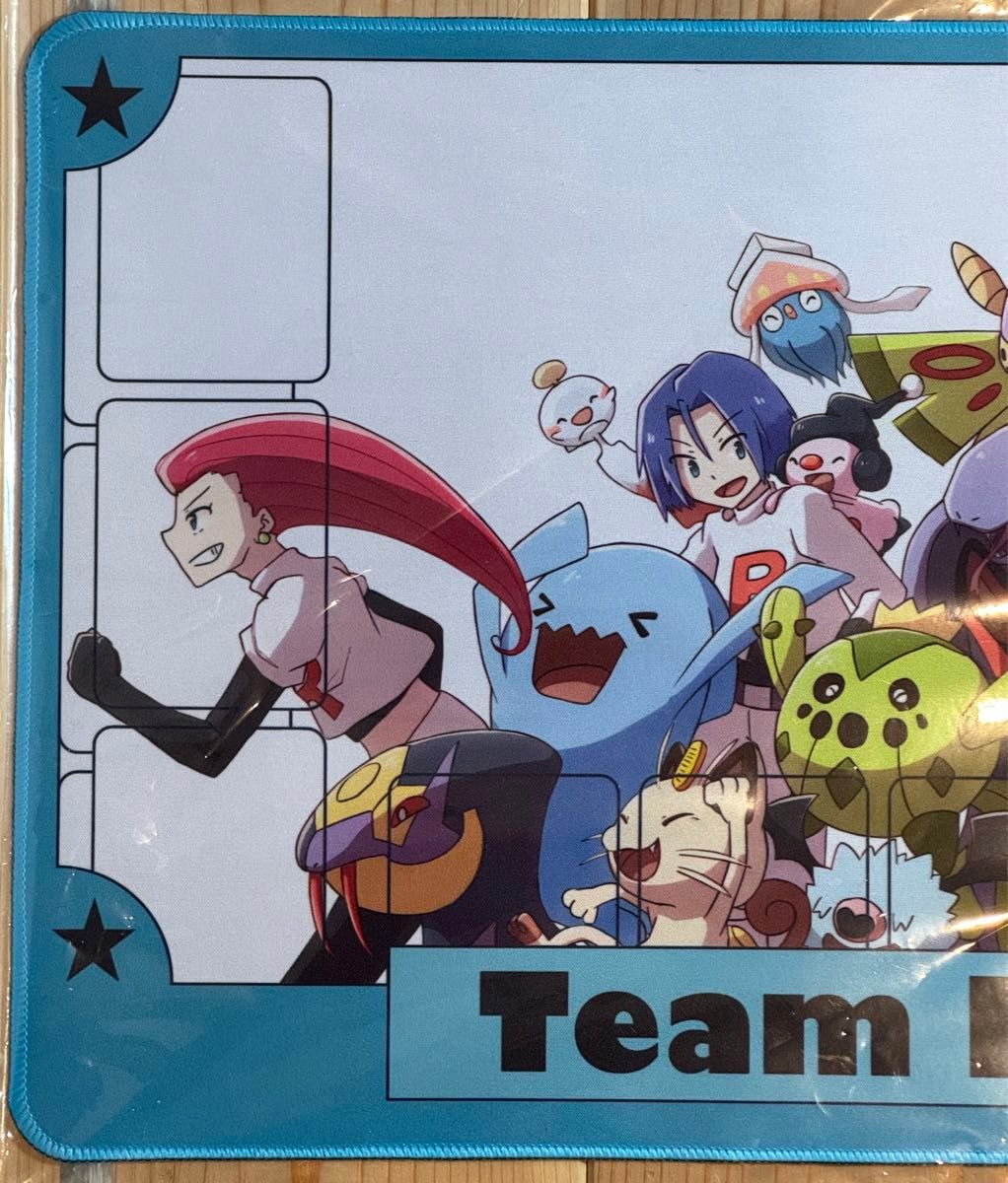 ポケモン 厚め ロケット団 ラバー プレイマット フレーム付き ポケカ