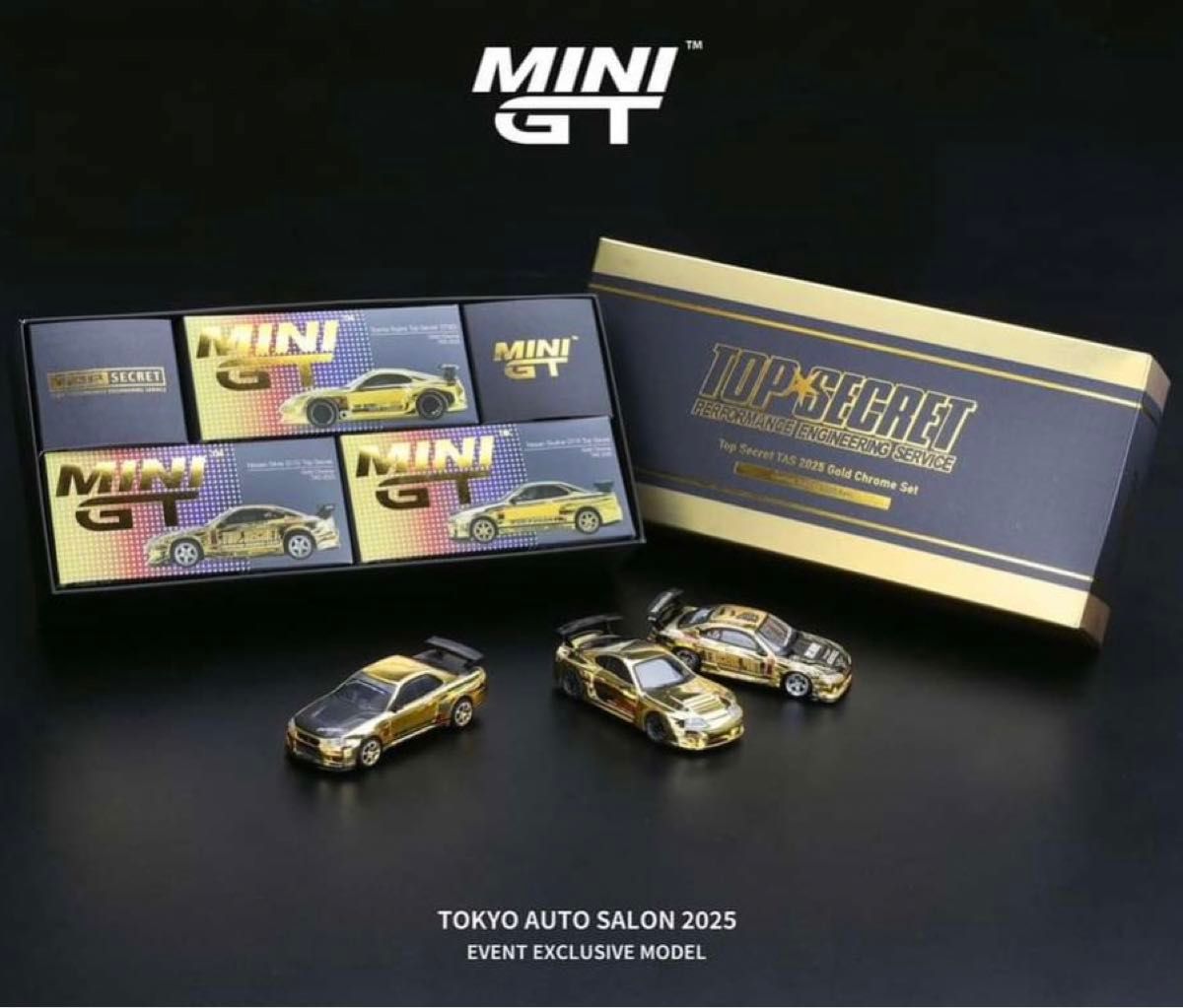 東京オートサロン限定 MINI GT 1/64 トップシークレット 4台セット