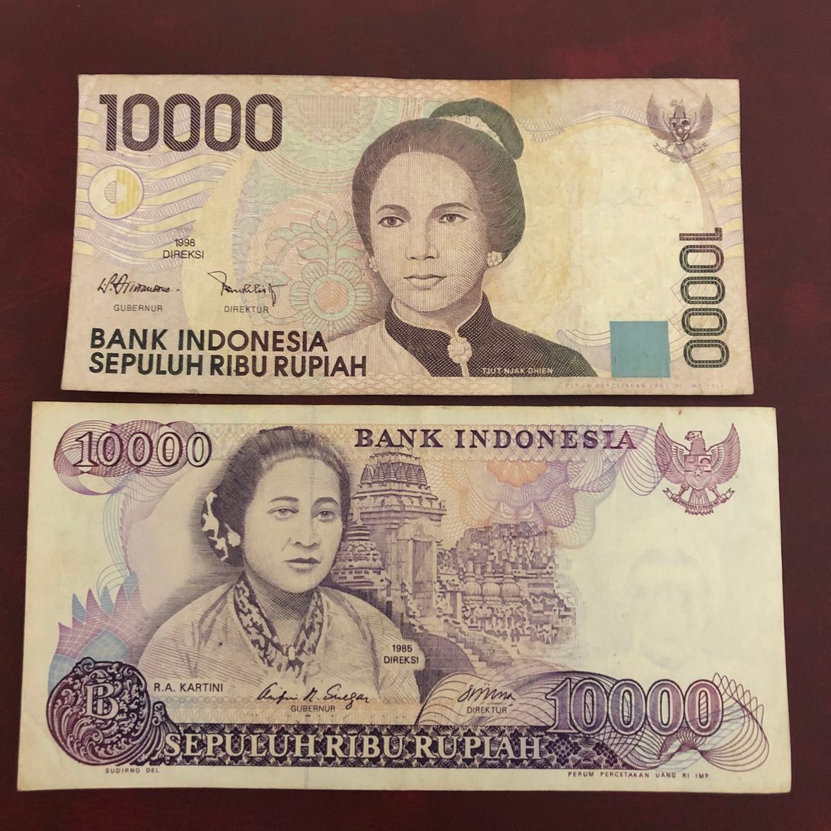 旧紙幣 インドネシア 10000ルピア 2種類｜Yahoo!フリマ（旧PayPayフリマ）