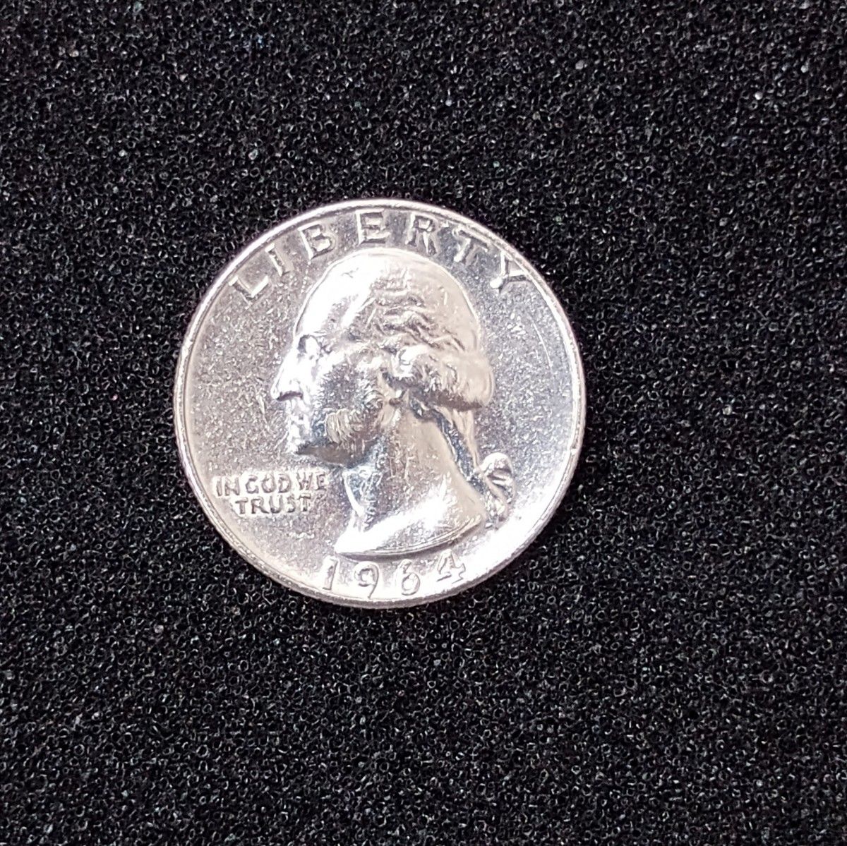 アメリカ合衆国 1964年 ワシントン クウォーターダラー 25セント硬貨