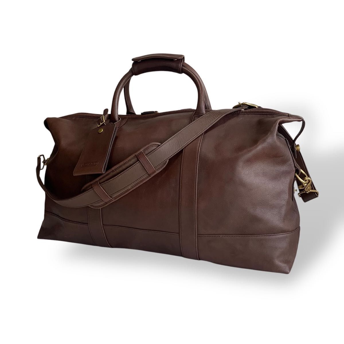 COACH コーチ ボストンバッグ 旅行バッグ F05404 レザー ブラウン 茶色