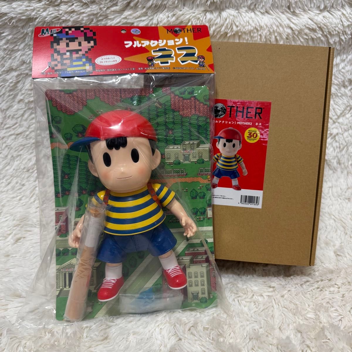 新品未開封】mother2 ネス ソフビ フルアクション ほぼ日 任天堂