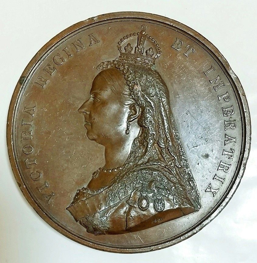 超大型77mm 1887年 英国 イギリス ヴィクトリア ビクトリア 女王 戴冠