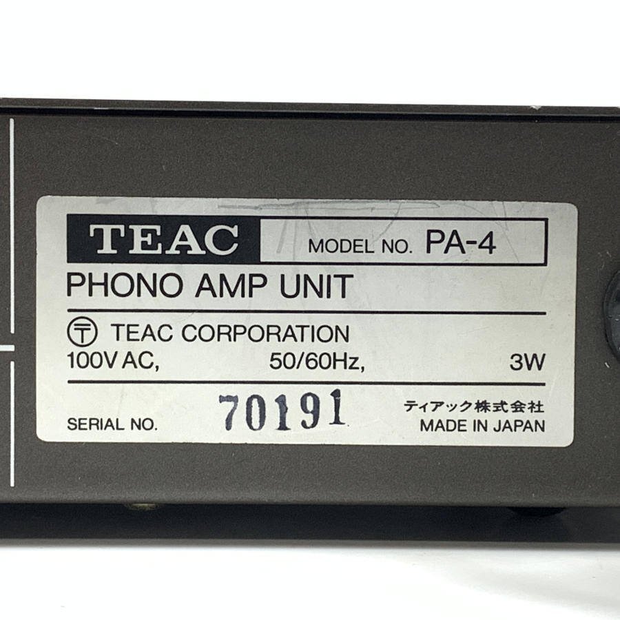 Yahoo!オークション - TEAC ティアック PA-4 フォノアンプユニット オ