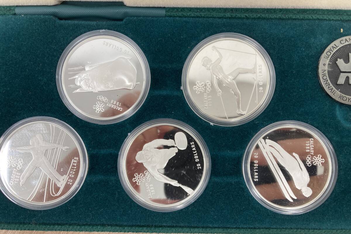 ひ*3様 SV925カルガリーオリンピック 記念銀貨 1988年 本日の