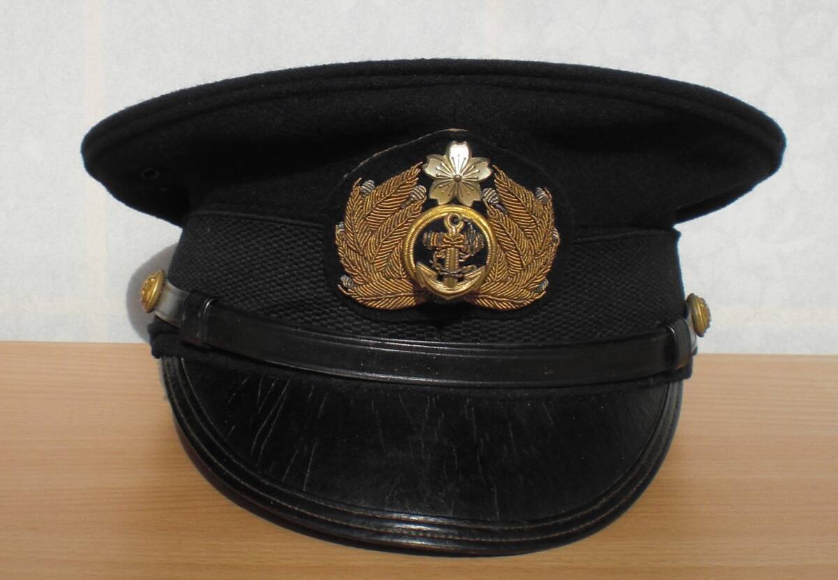 WW2 大日本帝国海軍 士官軍帽 精密複製 IJN 制帽 士官帽 前章付 |