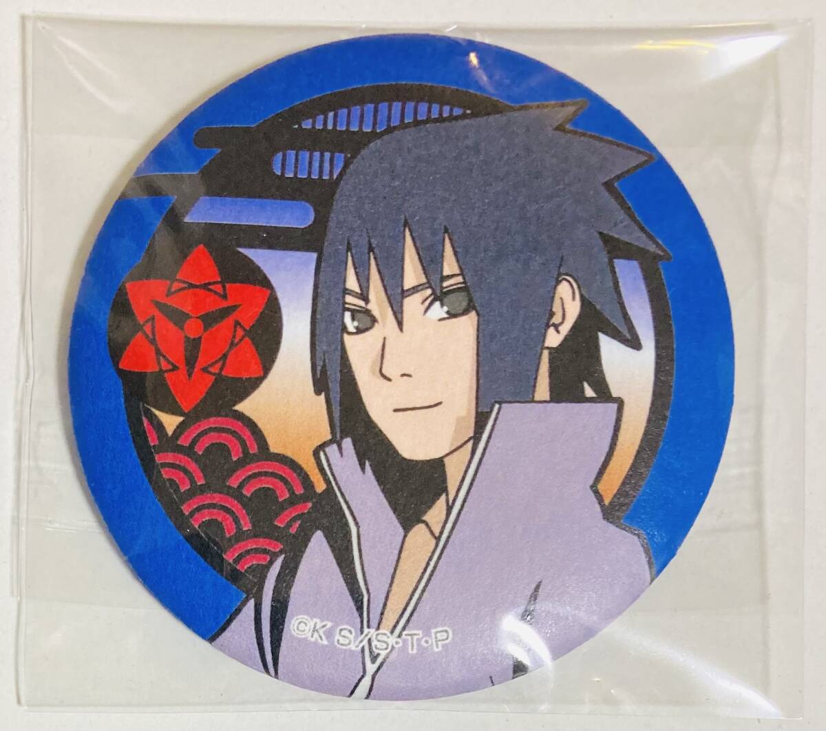 NARUTO BORUTO うちはサスケ 和紙 缶バッジ 切り絵シリーズ 第一弾