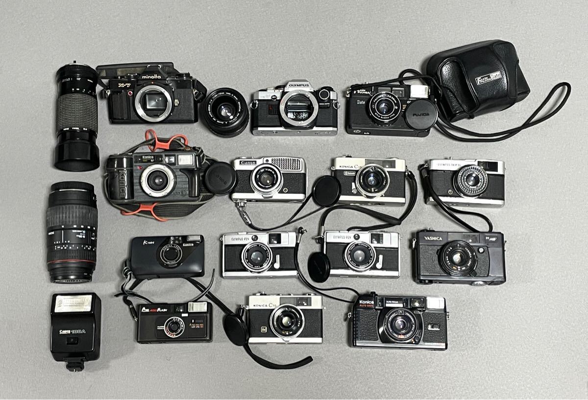 1円〜コンパクトフィルムカメラ 等 まとめ セット Canon キャノン
