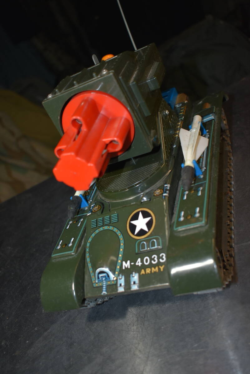希少 ミサイルタンクMS33 ブリキ 箱付き 当時物 希少 ミサイルタンク
