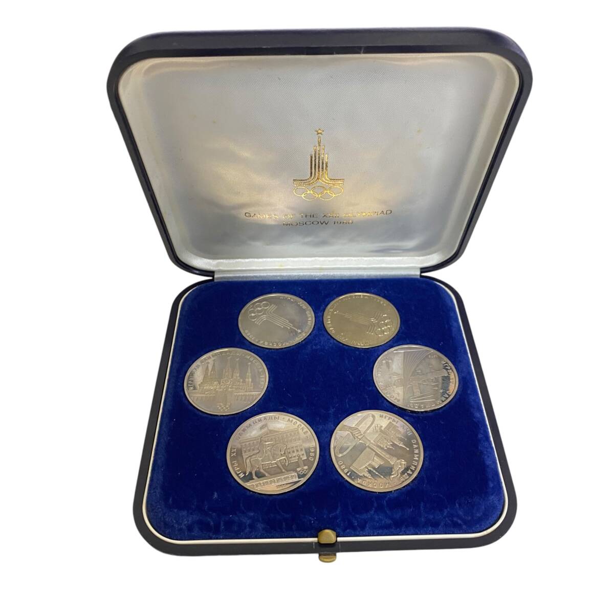 モスクワオリンピック 1980年 プルーフ セット 5枚 記念銀貨 ケース付