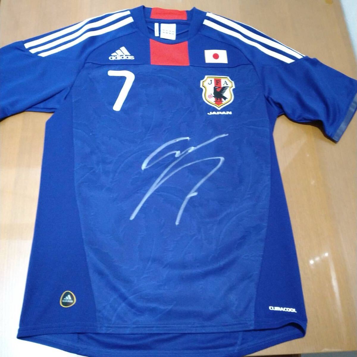 2003 Jリーグ ガンバ大阪 チーム発行 遠藤保仁 直筆サインカード 2003