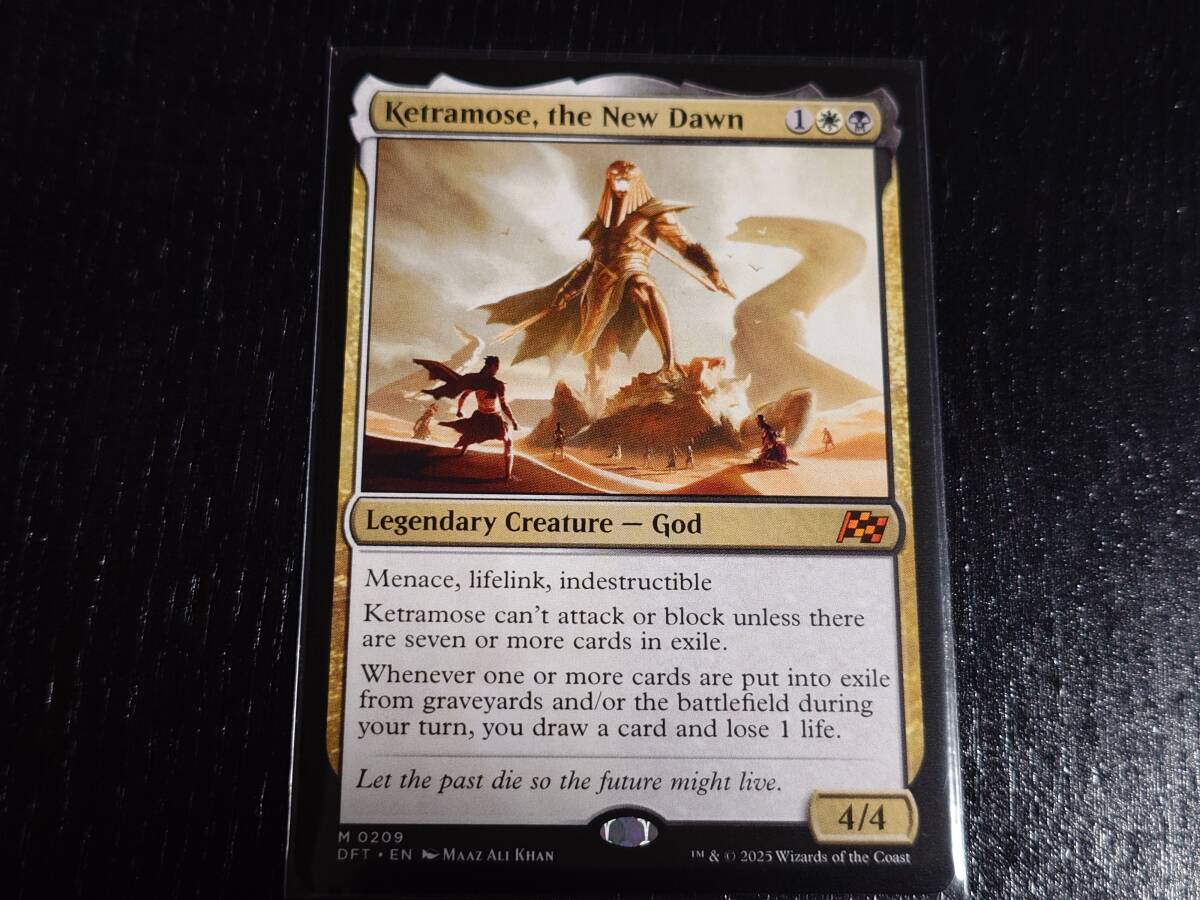 ボーダーレスFoil】新たな夜明け、ケトラモーズ 英語版 MTG 新たな