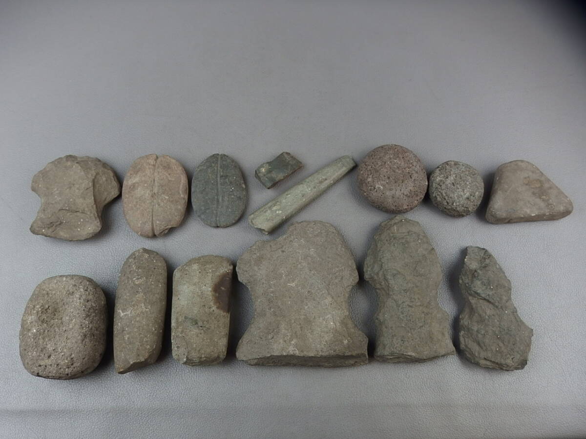 縄文期神社内出土磨製石器大正期発掘古代石斧/古代石器 土器