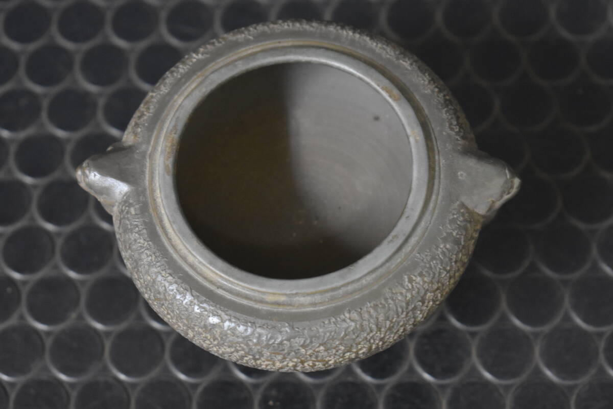 青備前 備前焼 香炉 茶道具 アンティーク備前 蔵出し 鑑賞陶器 1客