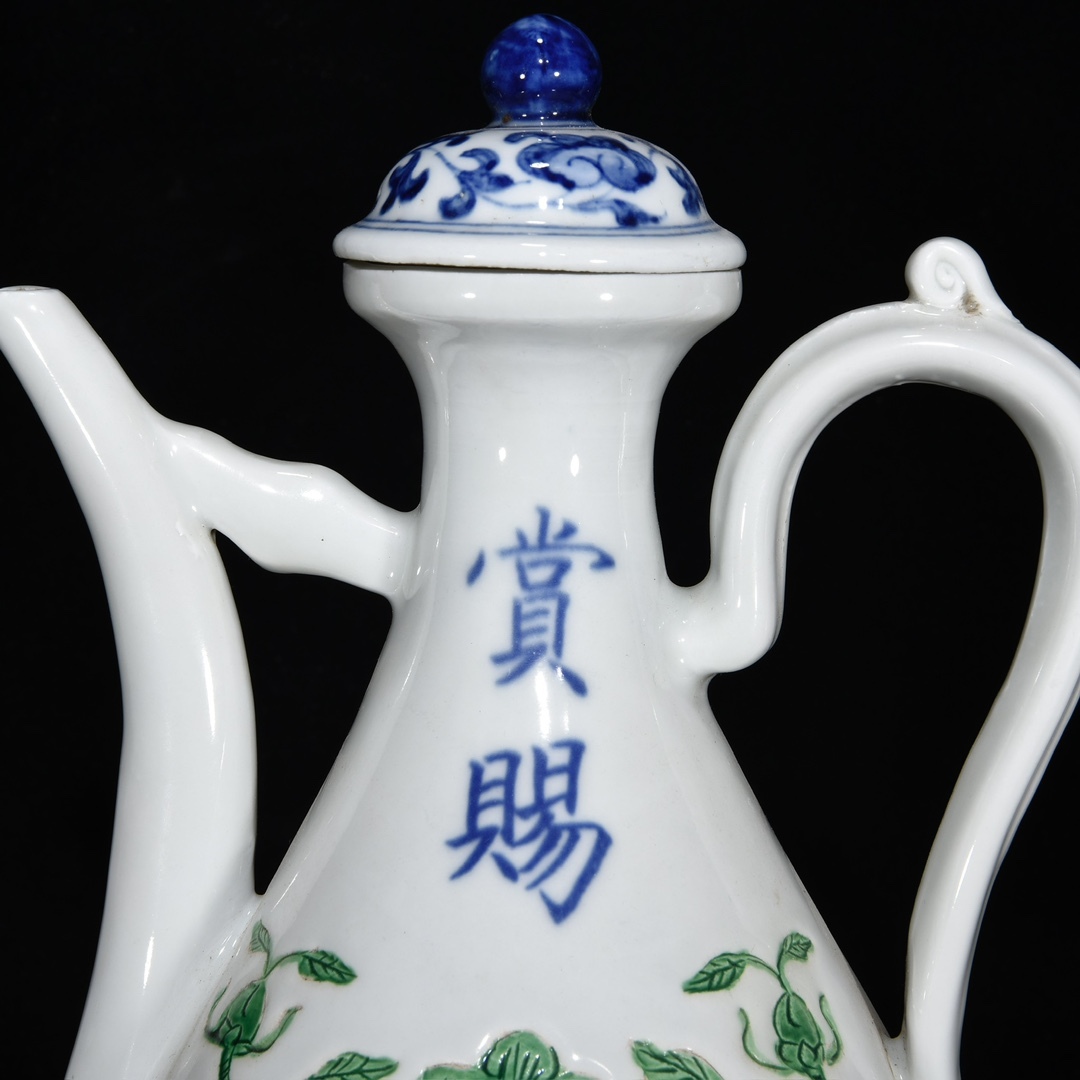 中国古美術 宋・汝窯 天青釉 執壺 青磁 古陶磁 骨董品 唐物 時代物 箱