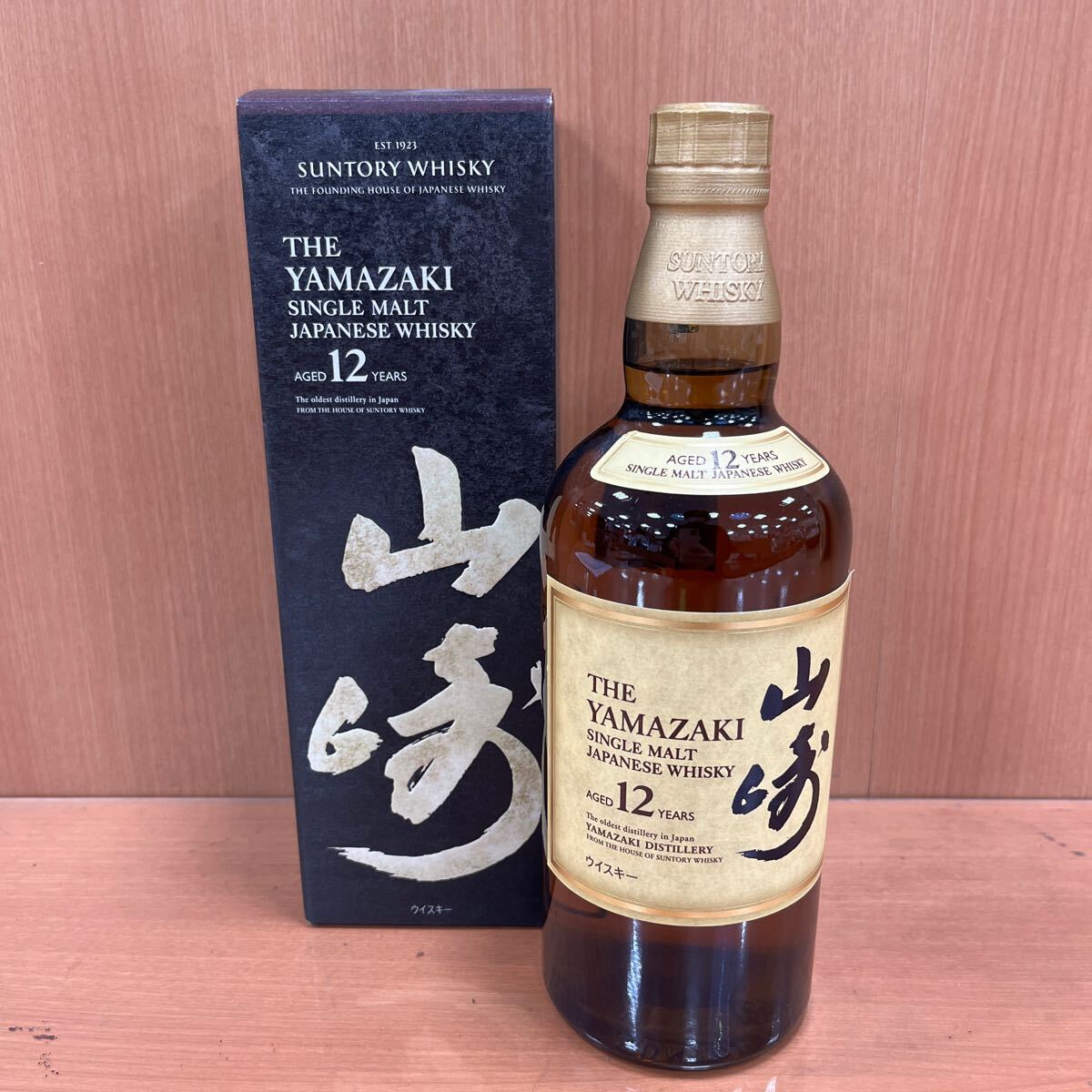 古酒 古酒未開栓 サントリーピュアモルトウイスキー山崎 12年 箱付 SUNTORY