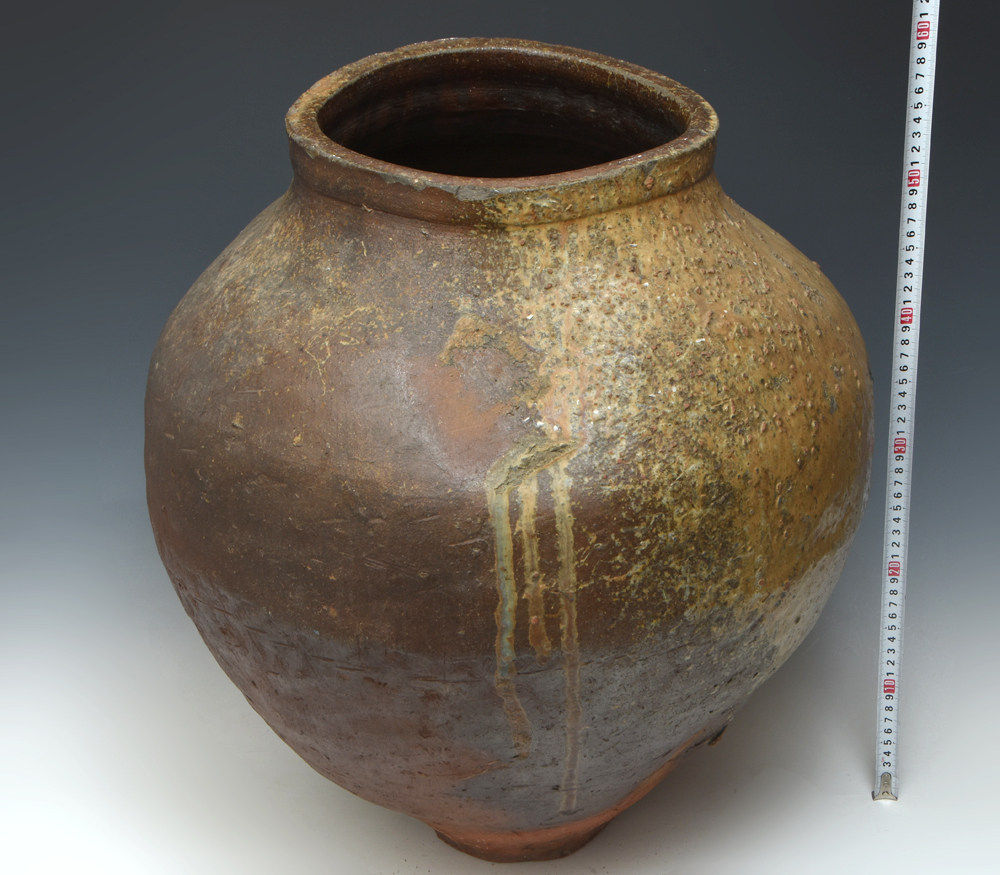 壷□朝鮮 奈波簾 水屋壷 水瓶 古壺 甕 涙艮 古玩 唐物 時代物 骨董品