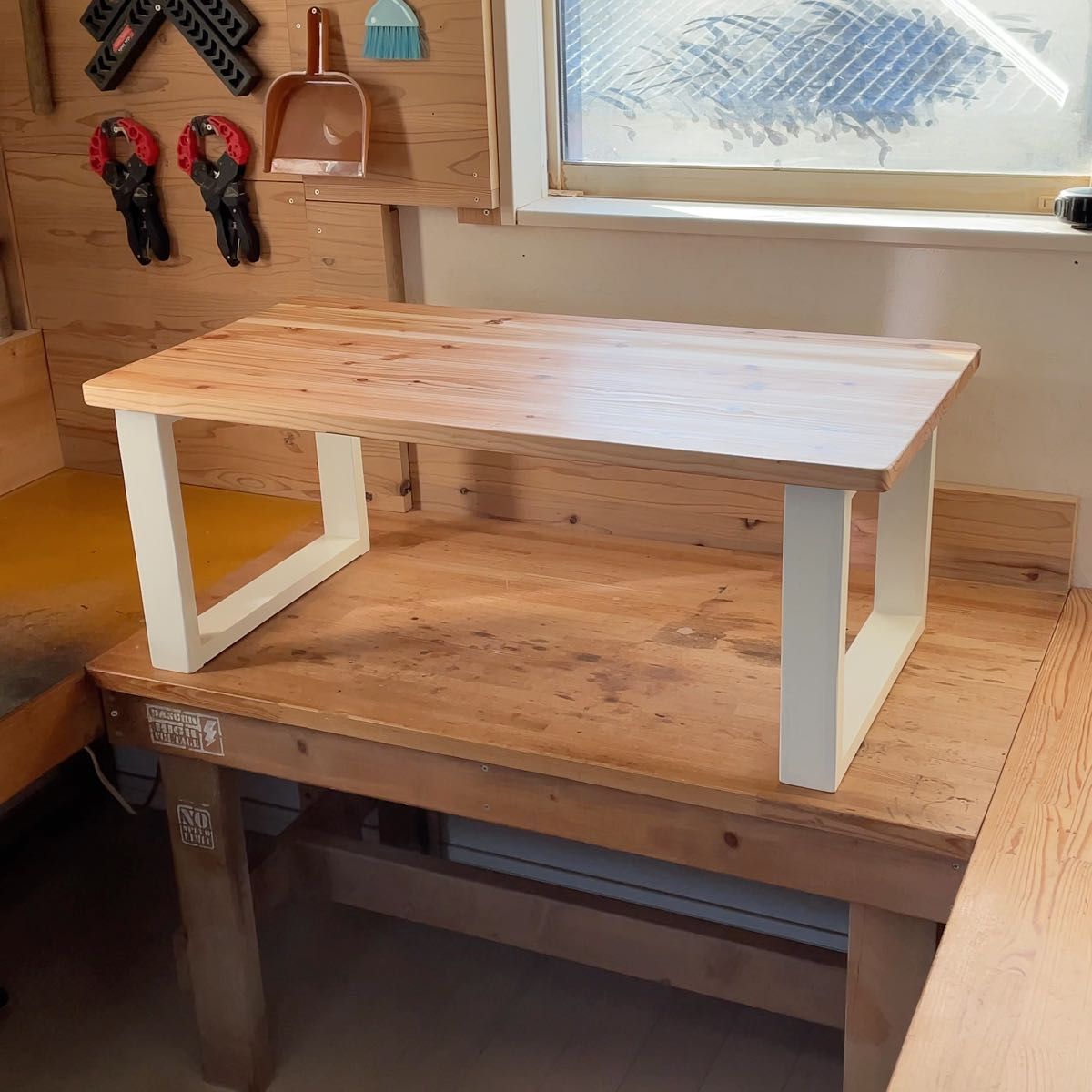 ローテーブル 木組みたっぷり収納 120cm 45cm パイン