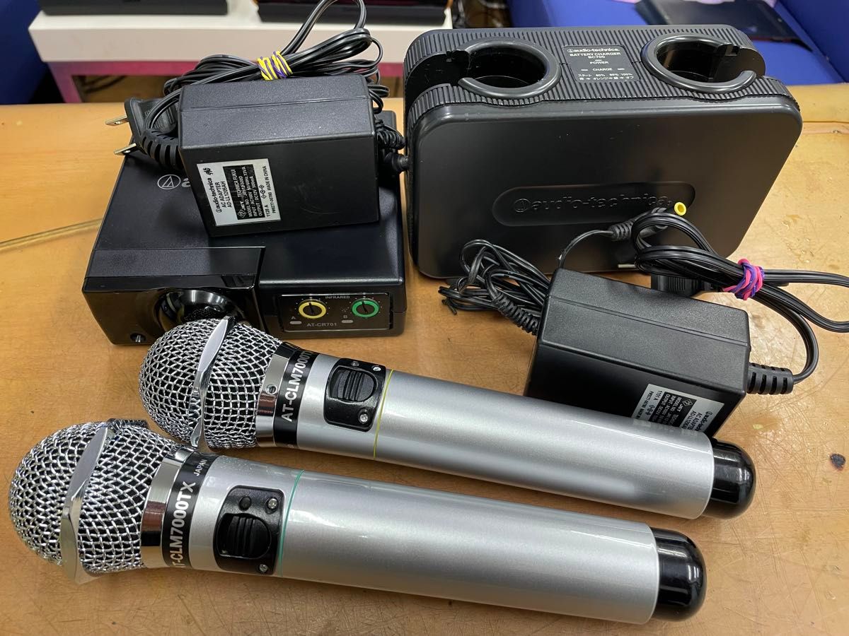 オーディオテクニカ製赤外線ワイヤレスマイクセットCR701+CLM7000