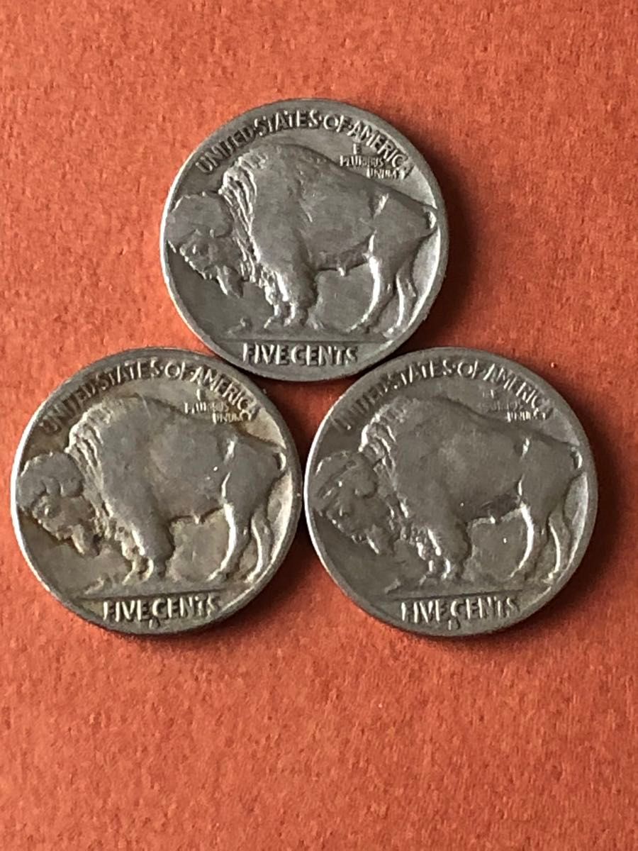 1934年 1935年 1935年 アメリカ インディアン バッファロー 5セント