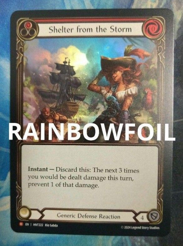 JPN】嵐からの避難 Extended Art Rainbow Foil 嵐からの避難 Shelter