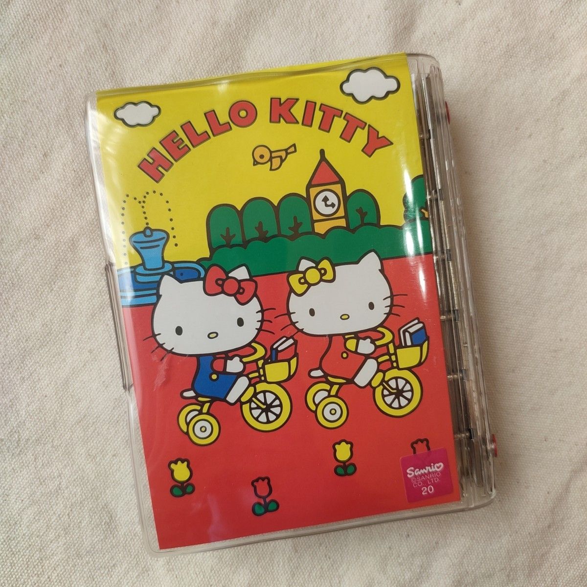 激レア 希少 2000年 サンリオ キティ 6穴バインダー 手帳 シール帳