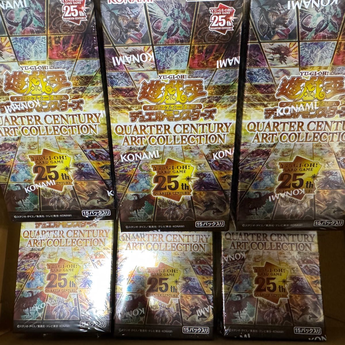 遊戯王 クォーターセンチュリーアートコレクション 6箱 シュリンク付き