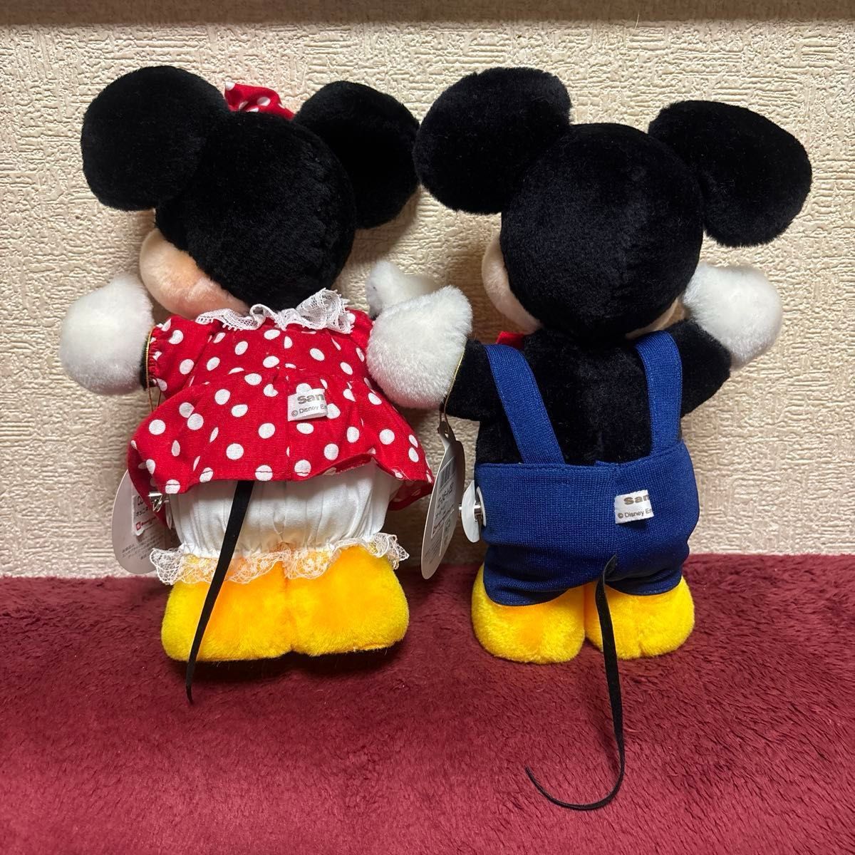 当時物 レア サンキョー ミニーマウス 首振り オルゴール 人形 ドール