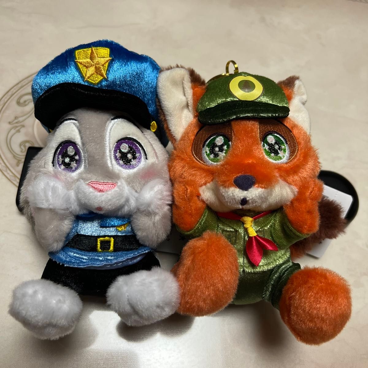 ズートピア ニック ジュディ ぬいぐるみキーホルダー・キーチェーン