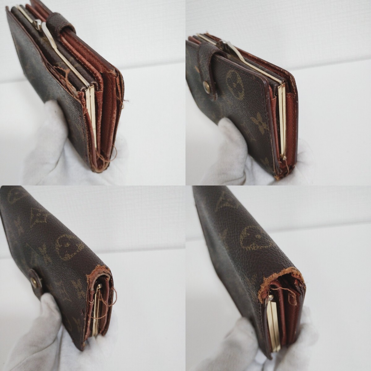 LOUIS VUITTON 二つ折り財布 ヴィエノワ モノグラム ブラウン 小銭入れ