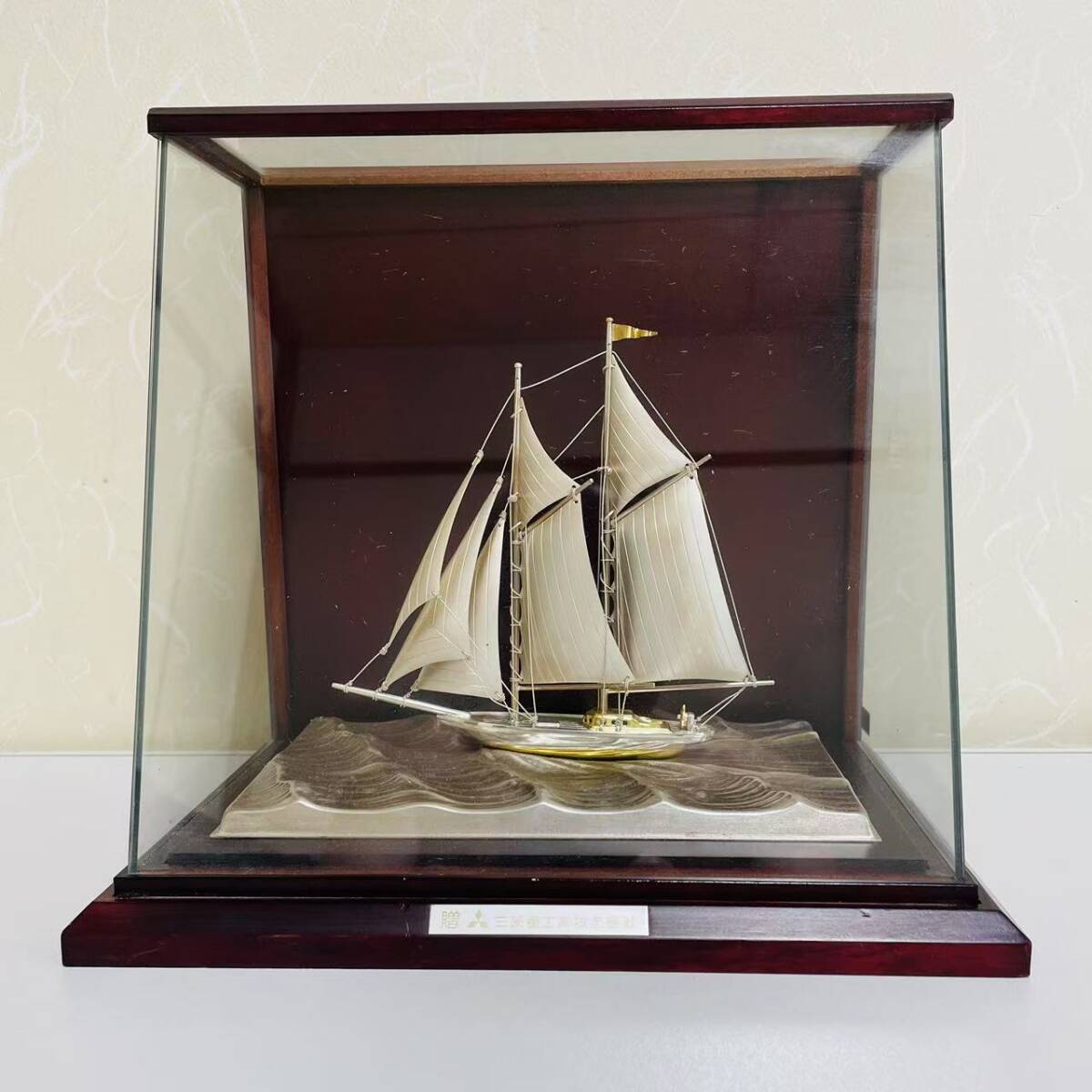 銀製 帆船ヨットの置物 武比古 HOT，格安 TAKEHIKO 武比古 銀製帆船