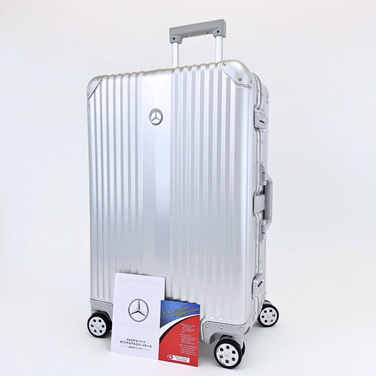 新品未使用】メルセデスベンツ アルミスーツケース キャリーケース 65L