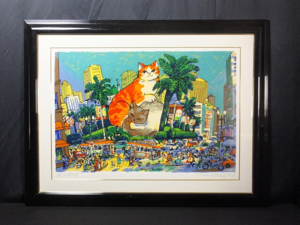 マイケル・ルー/Michael Leu「ユニオンスクエアー」シルクスクリーン