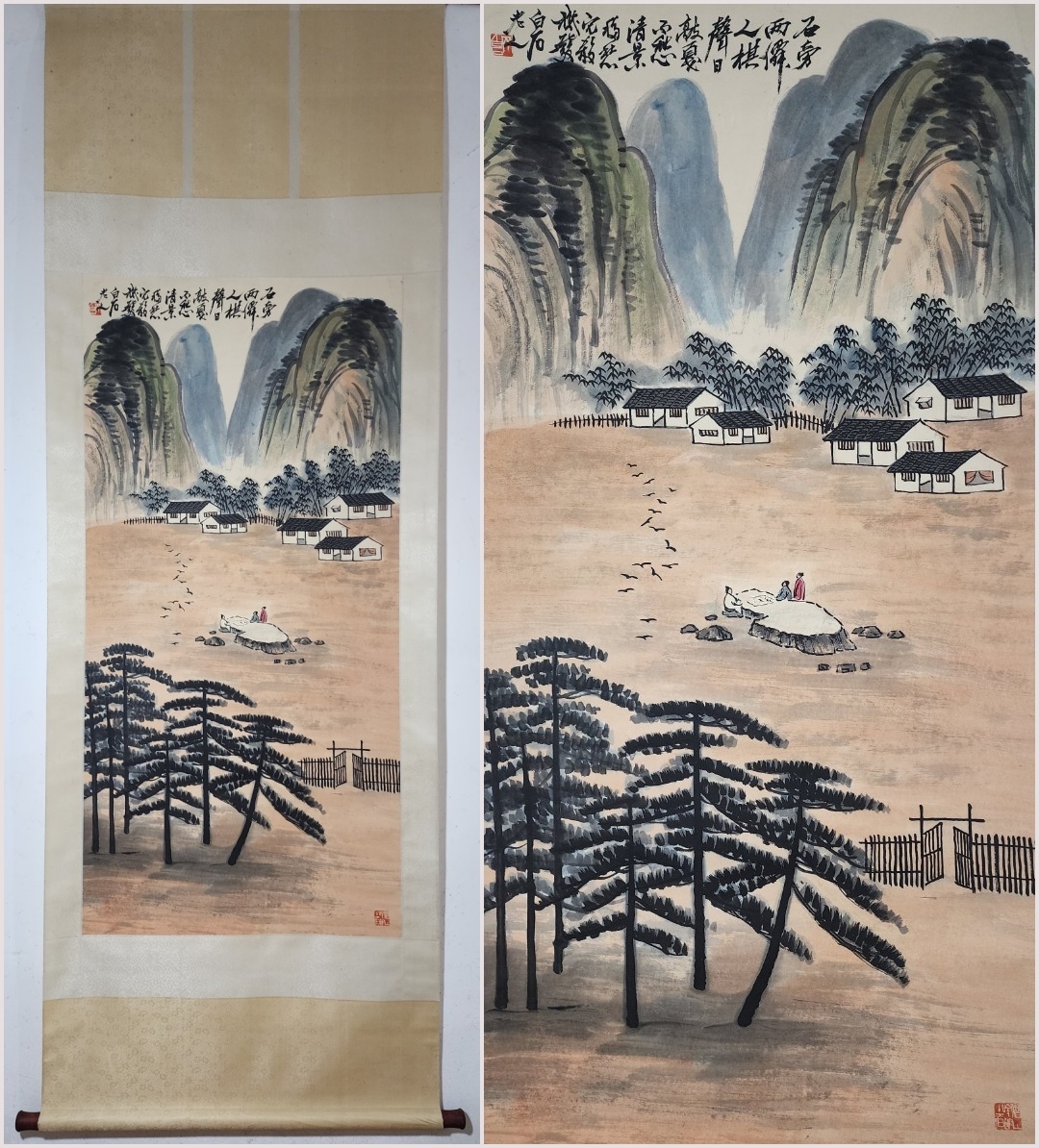 中国美術 斉白石 人物 中国画家 唐画 掛軸 肉筆保証 中国近代 中国美術