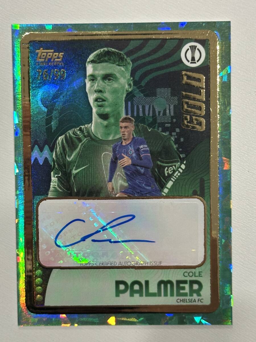 99枚限定 Topps マンチェスターシティ コール・パルマー 直筆サイン
