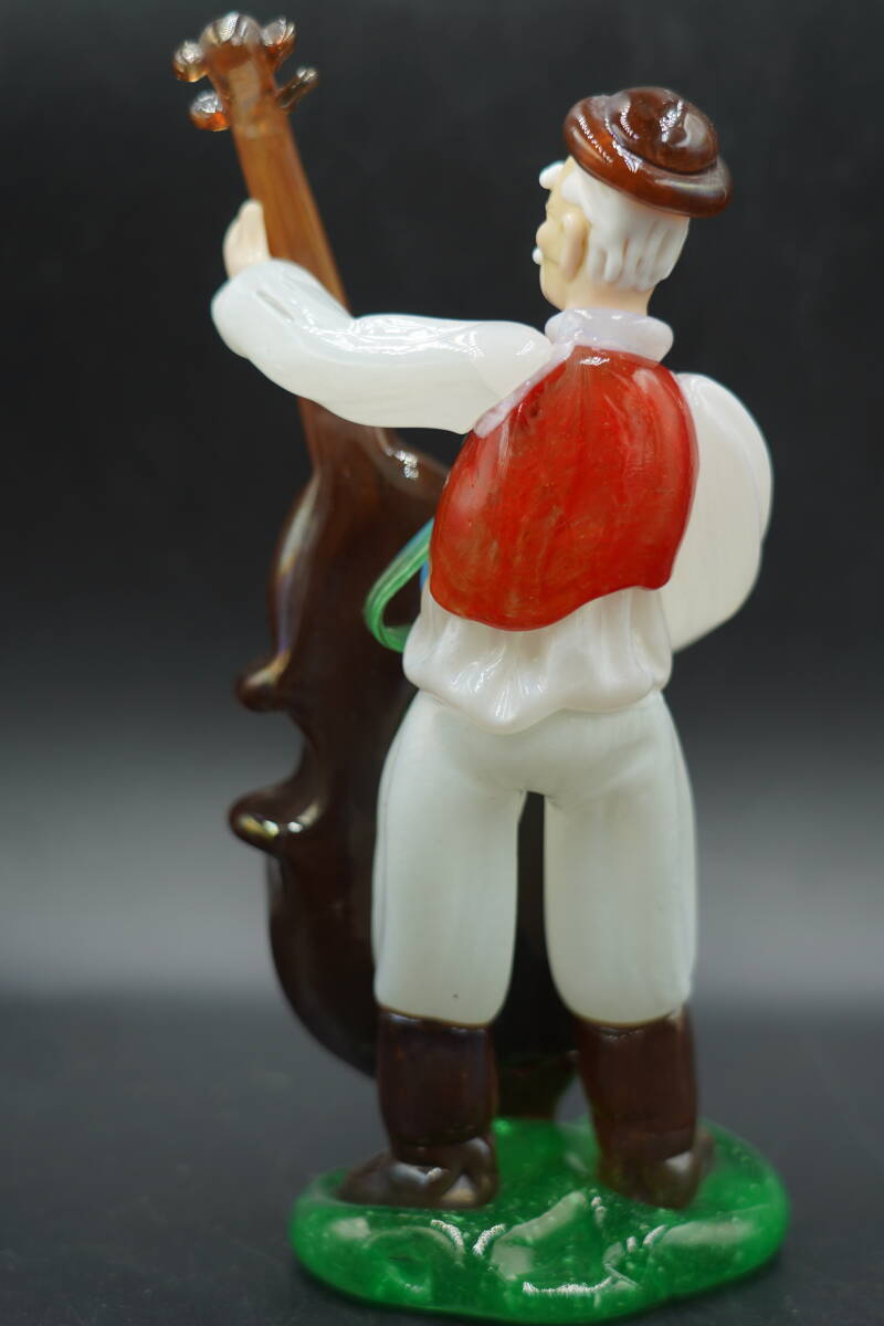 ☆美品 ボヘミアガラス チェコスロバキア製 ボヘミア ガラス人形 約