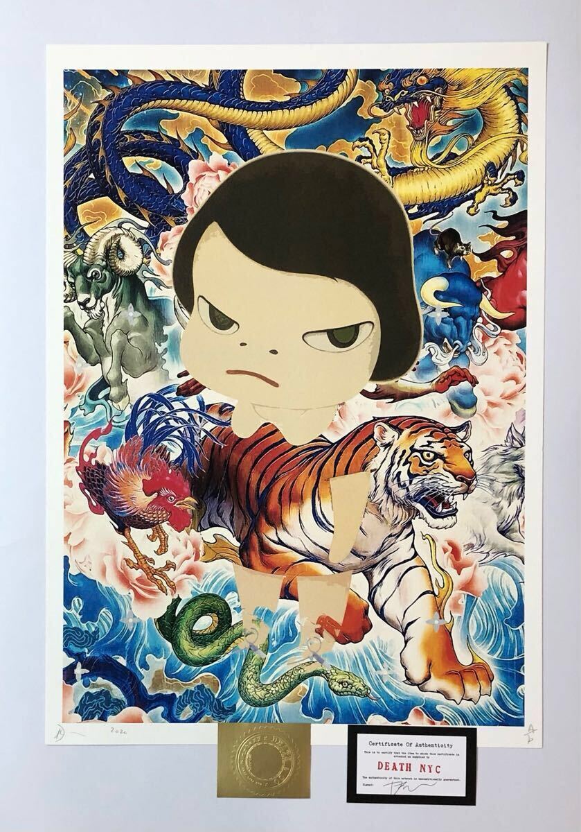 額込 世界限定100枚DEATH NYC アートポスター 現代アート 115 額込