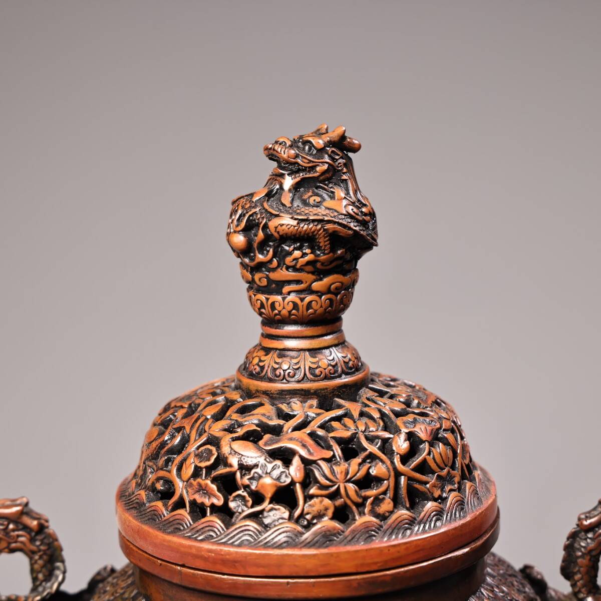 本物 中国古美術 時代物 粉彩 民国 蓋物 茶入 茶道具 中国古玩 骨董品