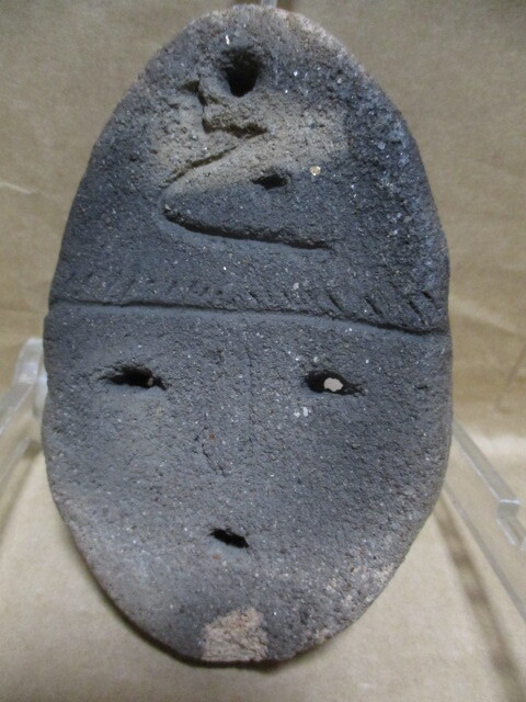 縄文土器 土面 貴重 箱付き R99-1 縄文土器 土面 貴重 箱付き