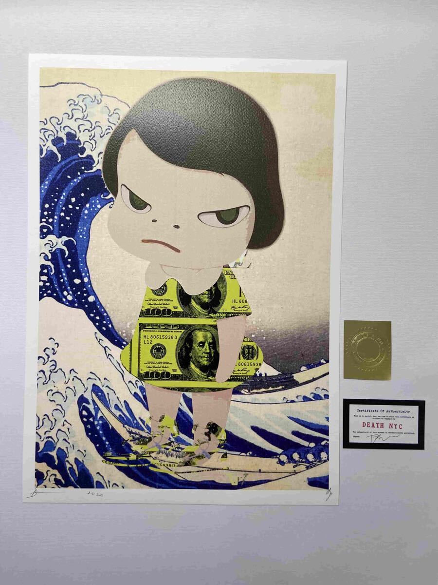 DEATH NYC BC924 サイン、ナンバー、COAあり 額込 世界限定100枚DEATH