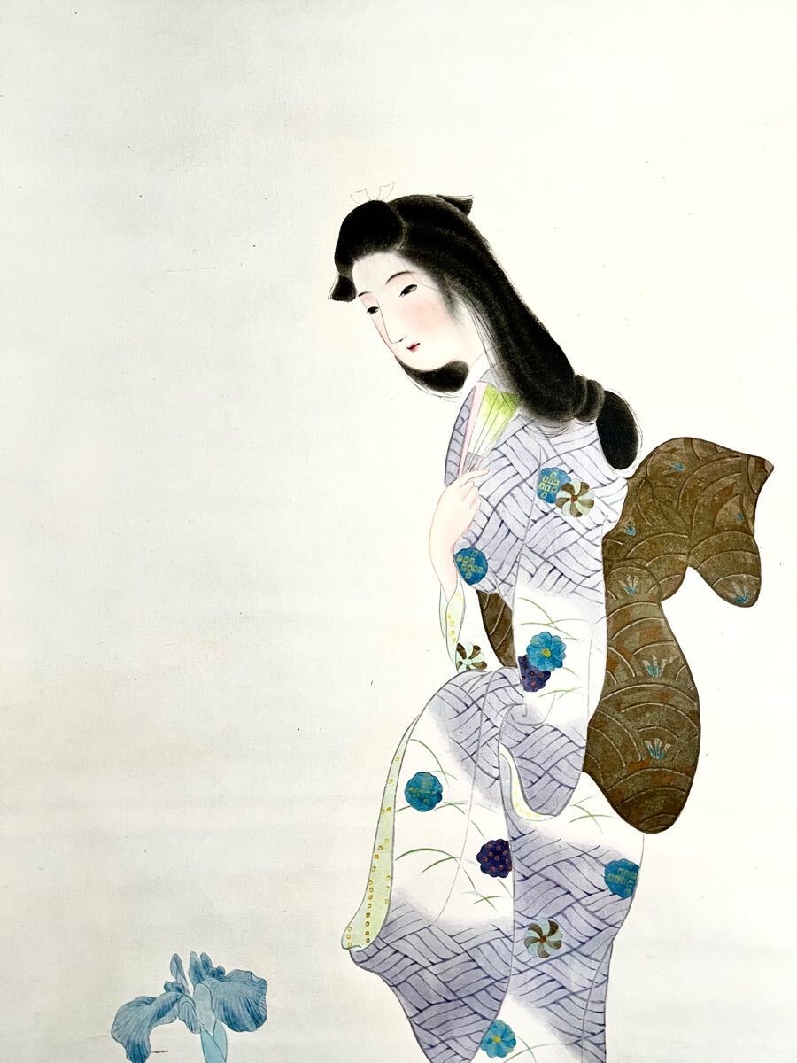 掛軸□春画 日本画 浮世絵 絹本 時代 浮世絵 美術品 骨董品□B 【公式