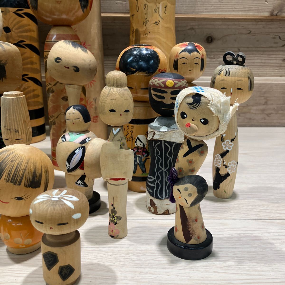 創作こけし 現代 kokeshi doll 秀作他 3体まとめ 銘 おかっぱ 管理番号