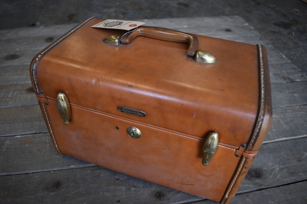 108353 ヴィンテージ 【Samsonite】サムソナイト メイクボックス 化粧