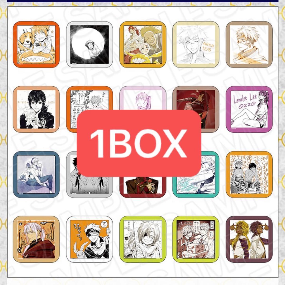 D.Gray-man ましかく​カンバッジ vol.1 20種セット グッズ-バッチ】D.Gray-