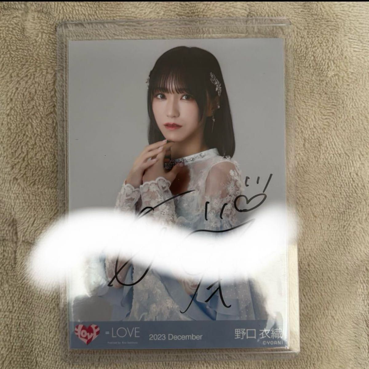 野口衣織 ラストノートしか知らない 生写真 直筆 コンプ セット 野口