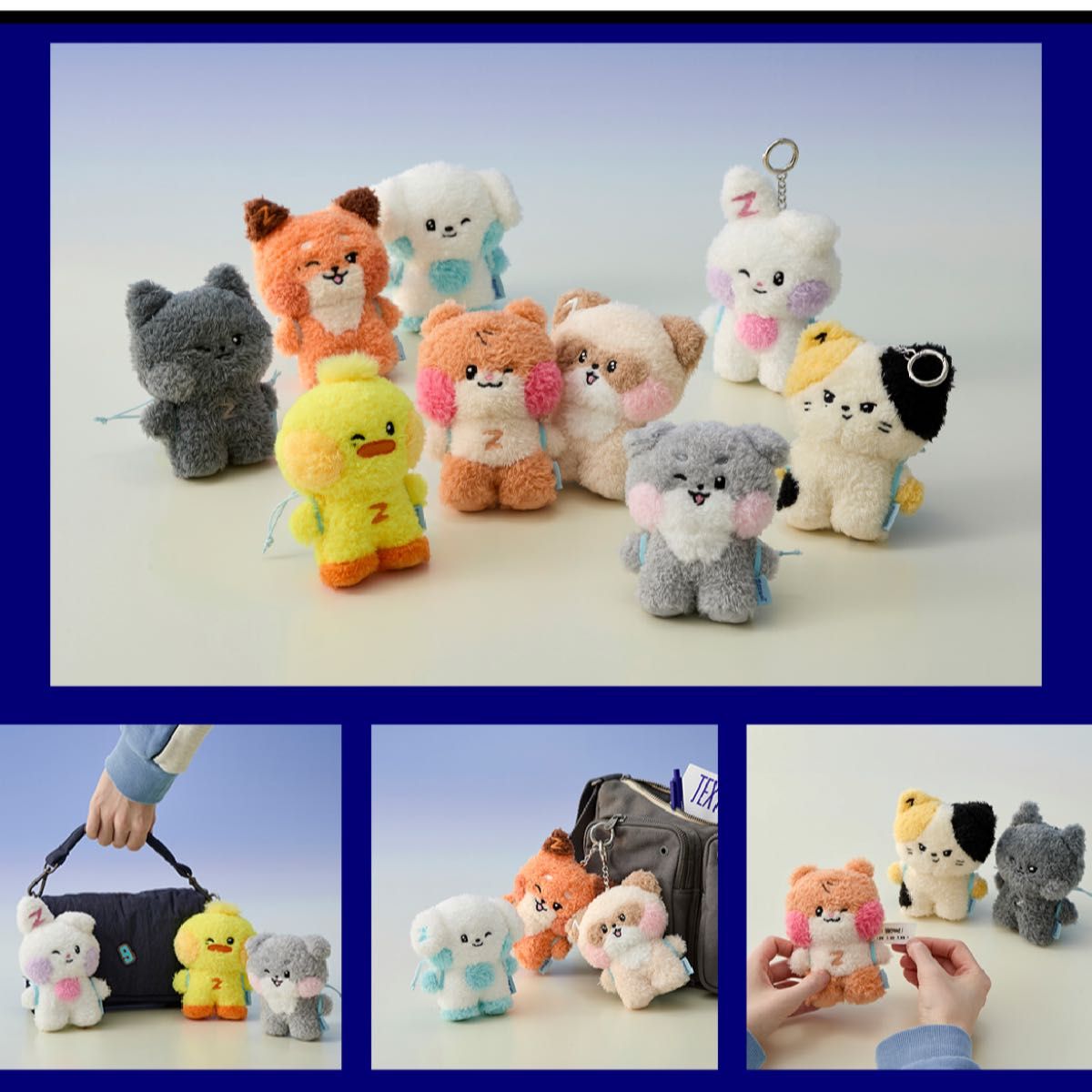 ゼベワン zeroni ゴニニ gunini メッセージぬいぐるみキーリング