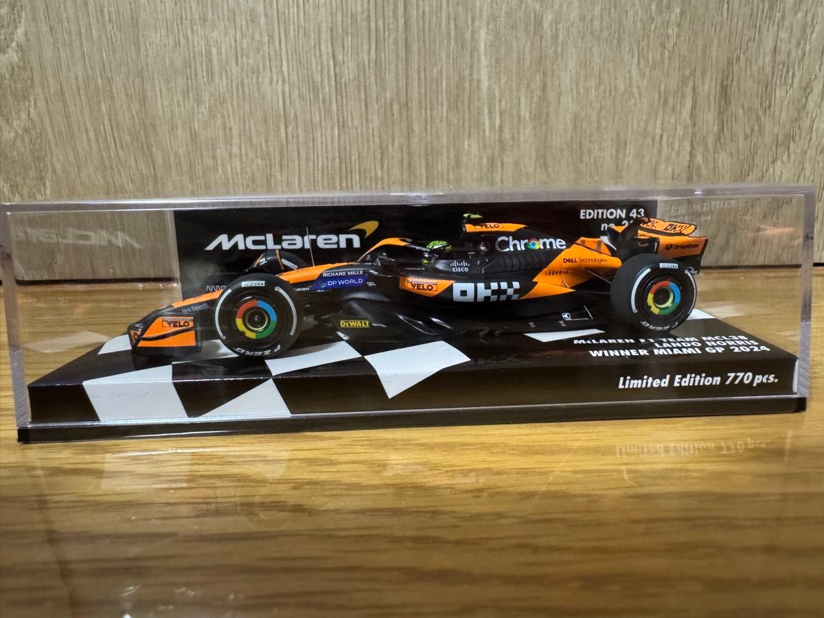 ミニチャンプス1/18 マクラーレンランド・ノリスマイアミGP 初優勝
