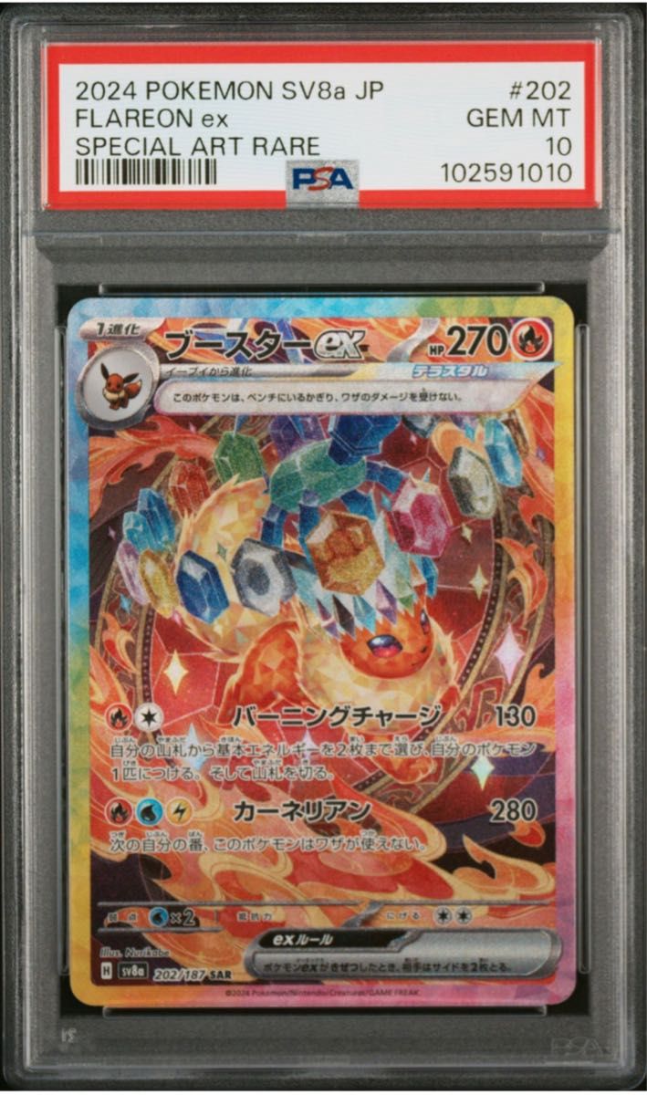 ブースターex シャワーズex サンダースex 連番 PSA10 PSA9 ブースター