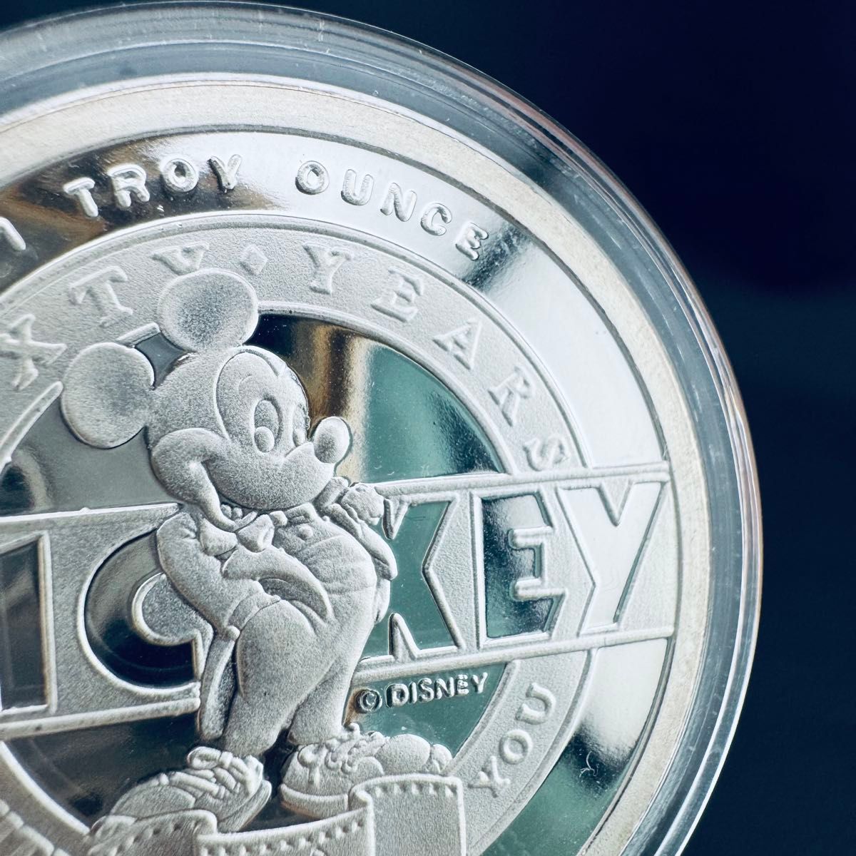 ◯激レア◯ 銀貨 1988年 ディズニー ミッキーマウス 60周年記念 & 蒸気